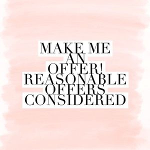 Feel free to make an offer!